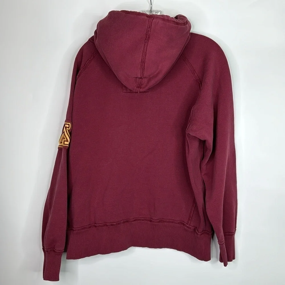 Colosseum Athletics Minnesota Gophers Hooded Full Zip Sweatshirt Medium